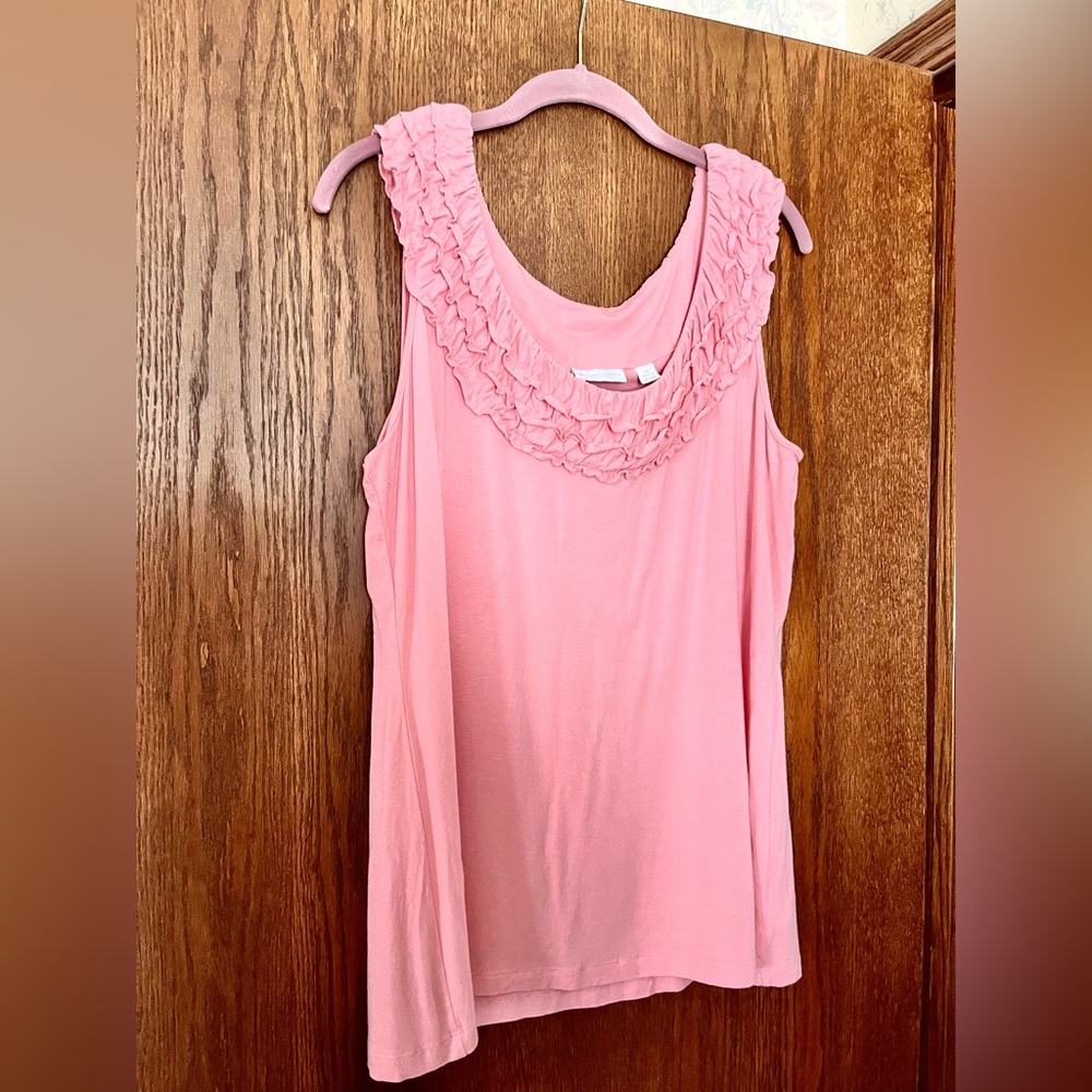 New York & Company Scrunched Tank Top
